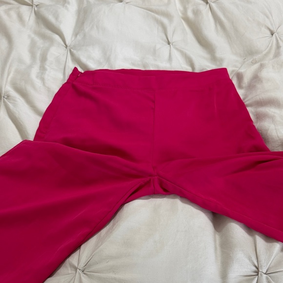 SHEIN Hot Pink Wide Leg Pants - Picture 4 of 5